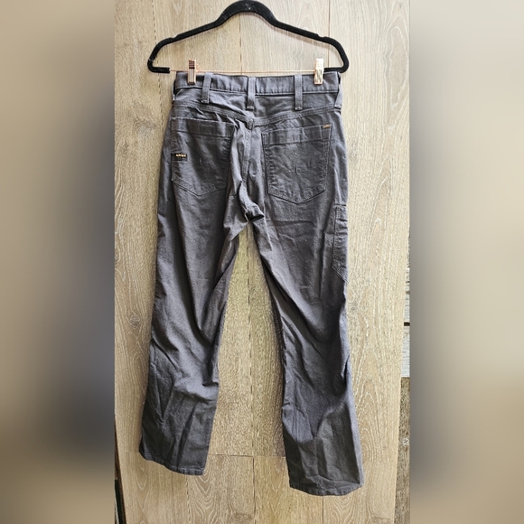 Ariat Men's Gray Rebar Work Pants - Picture 4 of 5